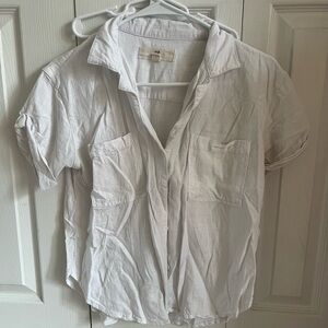 Thread & Supply Cream Button-Up Shirt